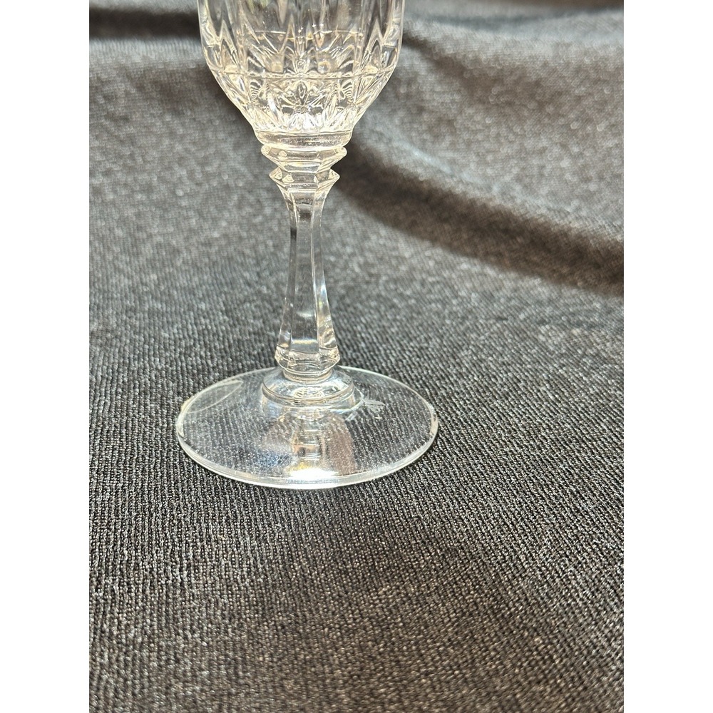 2 Vintage Crystal Toscany Brighton Fluted Champagne Glasses 7 3/4 " X 2 1/8" - Picture 4 of 12